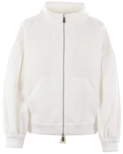 Max Mara Sweatshirts & hoodies > zip-throughs - Blanc