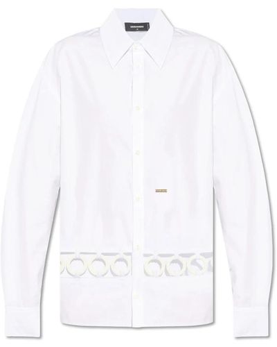 DSquared² Stylische hemden für männer und frauen - Weiß