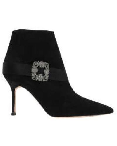 Manolo Blahnik Shoes > boots > heeled boots - Noir