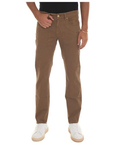 Jeckerson Slim-Fit Trousers - Brown