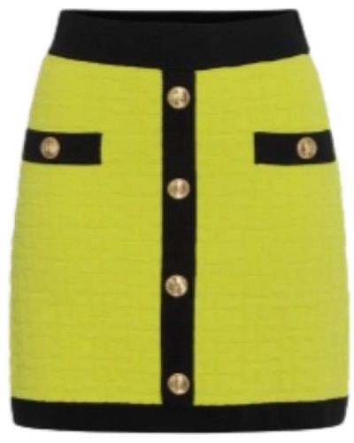 Elisabetta Franchi Short Skirts - Yellow