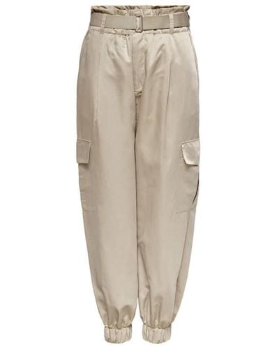 ONLY Tapered Trousers - Natural