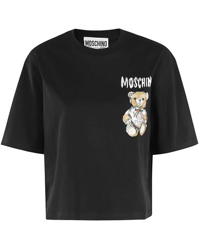 Moschino Stylisches jersey shirt - Schwarz