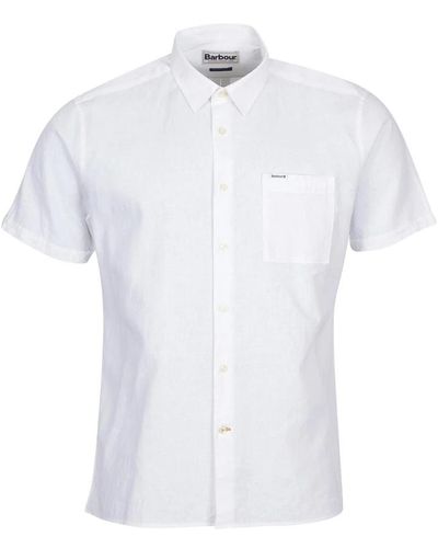 Barbour Nelson Short Sleeve Summer Shirt - White