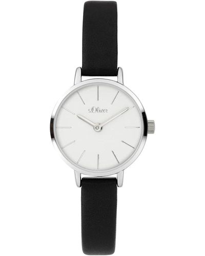 S.oliver Armbanduhr schwarz so-4075-lq - Weiß