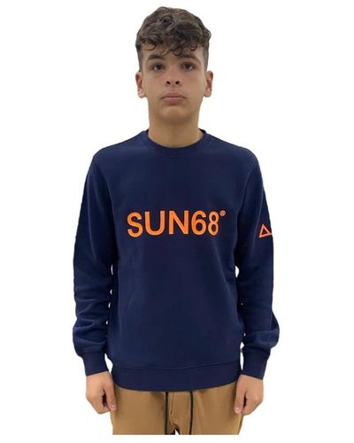 Sun 68 Sweatshirts - Blue