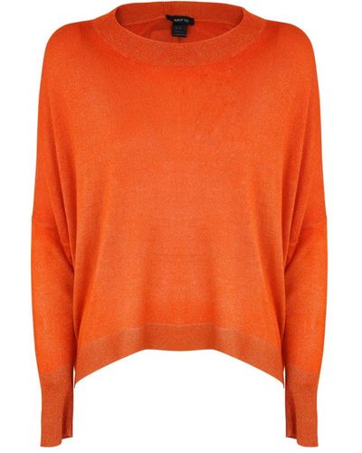 Avant Toi Round-Neck Knitwear - Orange