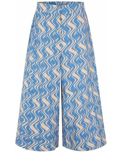 Masai Wide pantaloni - Blu