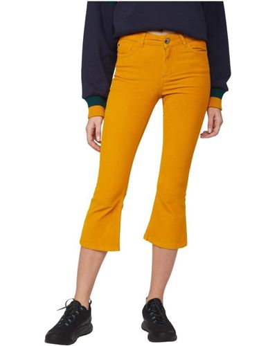 Twin Set Trousers > cropped trousers - Jaune