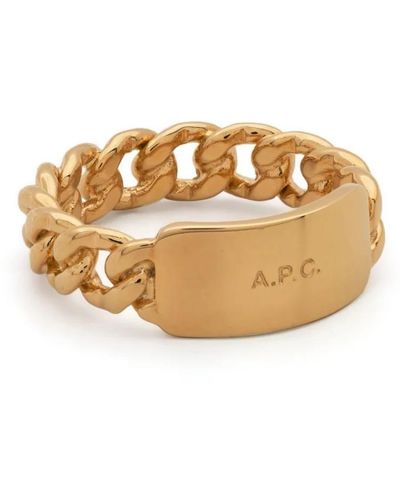 A.P.C. Accessories > jewellery > rings - Métallisé