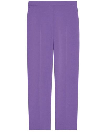 Theory Cropped Trousers - Purple
