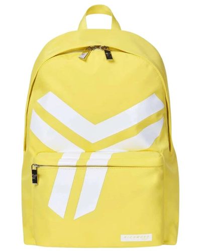 John Richmond Sportlicher rucksack mit logo-druck - Gelb