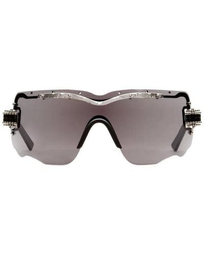 Kuboraum Maske e15 occhiali da sole nero argento - Grigio