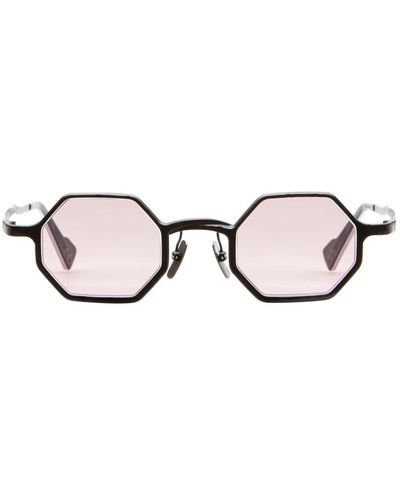 Kuboraum Sechseckige sonnenbrille - schwarz matt - Braun