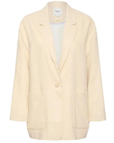 Saint Tropez Oversized blazer chaqueta fog melange - Neutro
