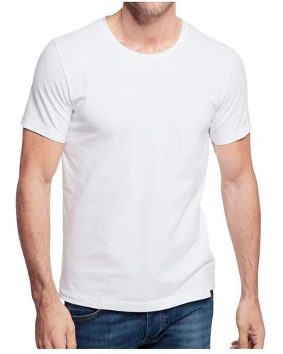 Strellson Basis shirt 2er pack single jersey elastisch - Weiß