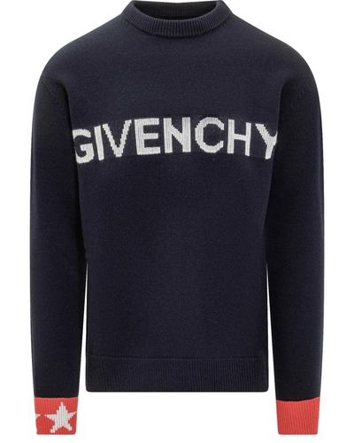 Givenchy Straight crew neck pullover - Blau