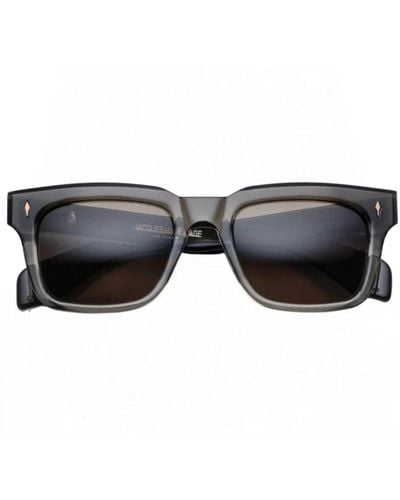 Jacques Marie Mage Sterling silber smoke fade sonnenbrille - Schwarz