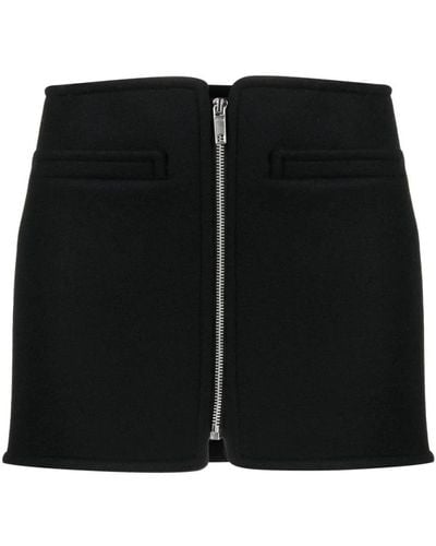 Courreges Short Skirts - Black