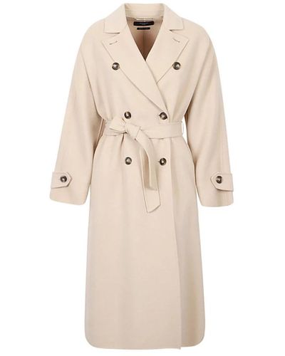 Weekend by Maxmara Belted Coats - Natural