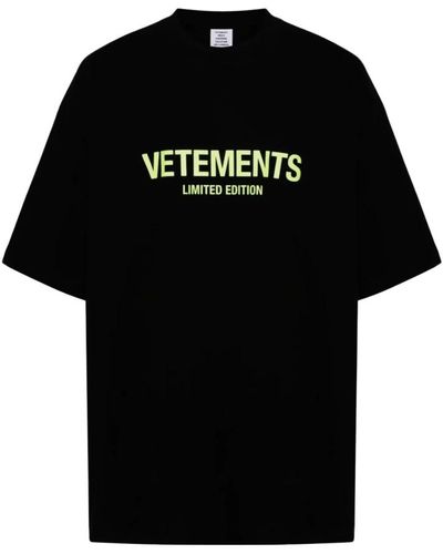 Vetements Limitierte auflage logo t-shirt - Schwarz