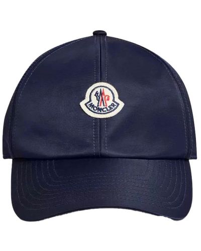 Moncler Satin baseball cap - Blu