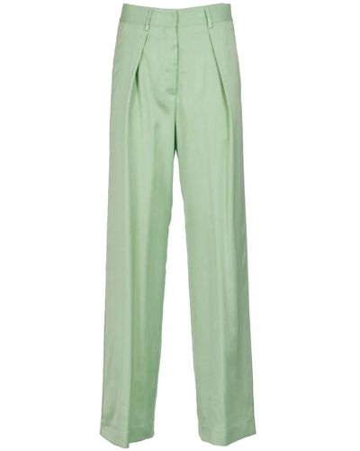 Forte Forte Pantalones sartoriales llamativos - Verde