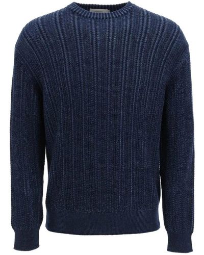 Agnona Knitwear > round-neck knitwear - Bleu