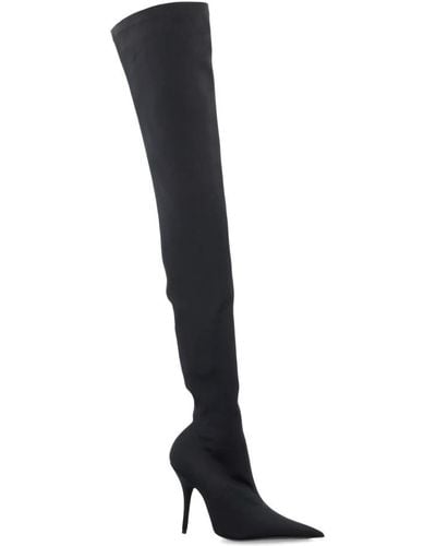 Balenciaga Over-Knee Boots - Black