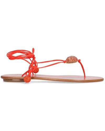 Aquazzura Flat sandals - Rosso
