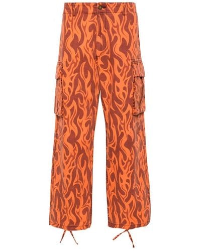ERL Wide Trousers - Orange
