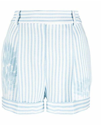 Ermanno Scervino Pantalones cortos a rayas - Bleu