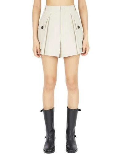 DURAZZI MILANO Shorts mit taschen aus canvas-gewebe - Weiß