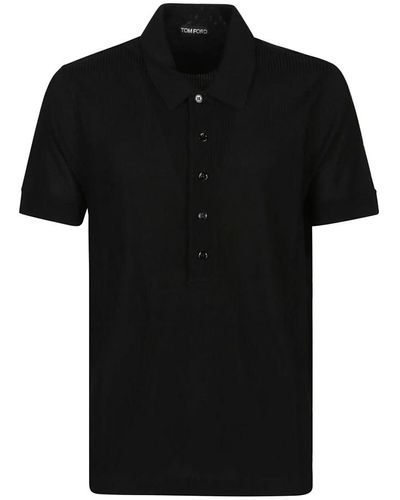 Tom Ford Polo Shirts - Black