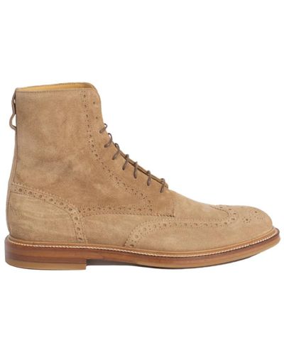 Brunello Cucinelli Lace-Up Boots - Natural