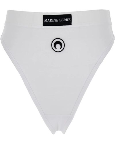 Marine Serre Underwear > bottoms - Blanc