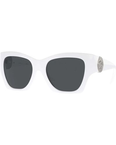 Versace Weiße/graue sonnenbrille,ve 4452 sonnenbrille,schwarze/graue sonnenbrille