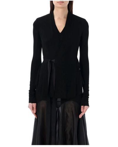 Rick Owens Schwarze hollywood jacke mäntel