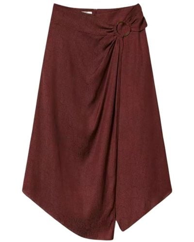 Twin Set Midi skirts - Rot