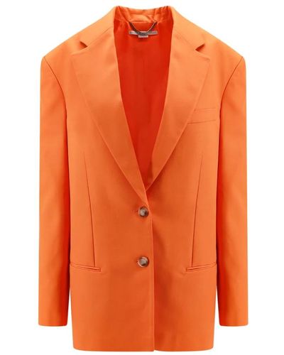 Stella McCartney Blazer naranja de un solo botón