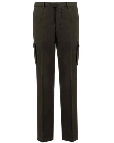 Kiton Trousers > straight trousers - Noir
