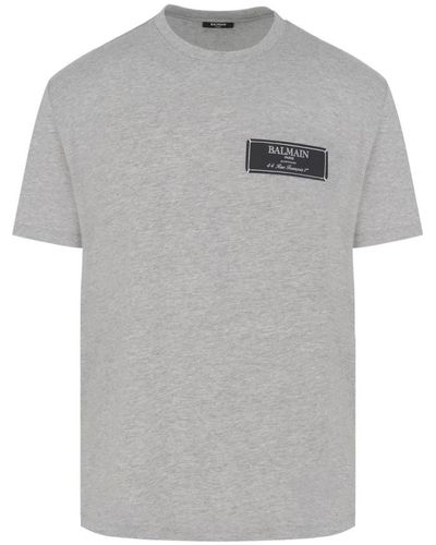 Balmain T-Shirts - Grey