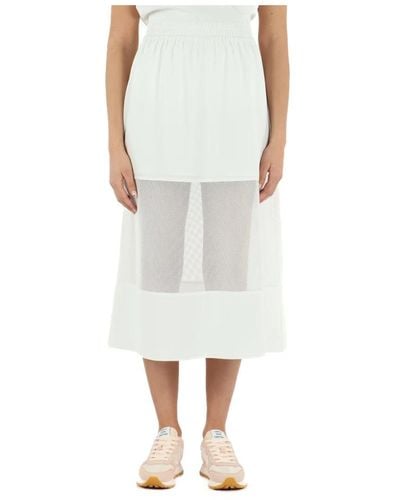 Armani Exchange Midi Skirts - White