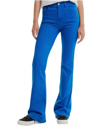 Desigual Flared Jeans - Blau