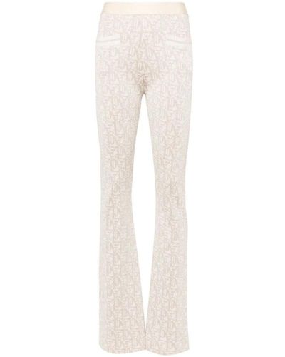 Palm Angels Wide Trousers - Natural