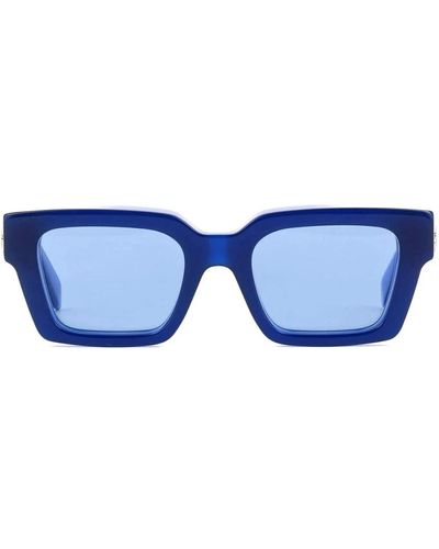 Off-White c/o Virgil Abloh Sonnenbrille mit quadratischem rahmen modell virgil - Blau