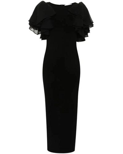 Chloé Elegantes schwarzes langes kleid