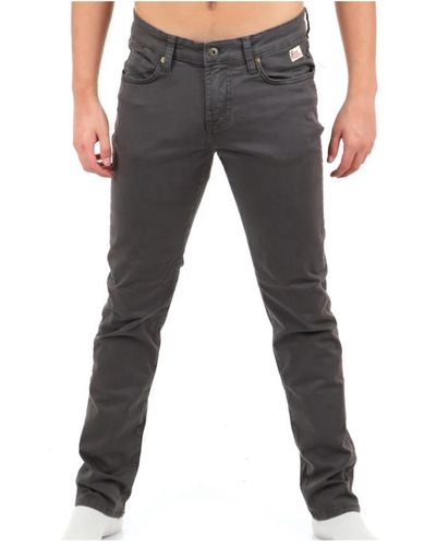 Roy Rogers Trousers > slim-fit trousers - Gris