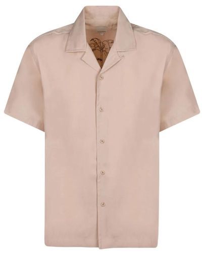 Emporio Armani Short Sleeve Shirts - Natural