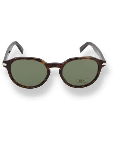 Dior Runde/ovale havana acetat sonnenbrille - Grün